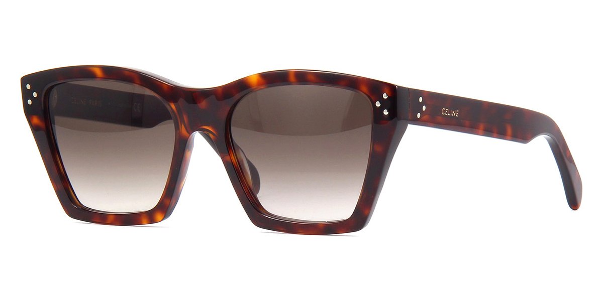 Celine CL40092I 52F Square Sunglasses - Havana/Brown CL40244U 52F Shiny Dark Havana/Brown Gradient main image 2