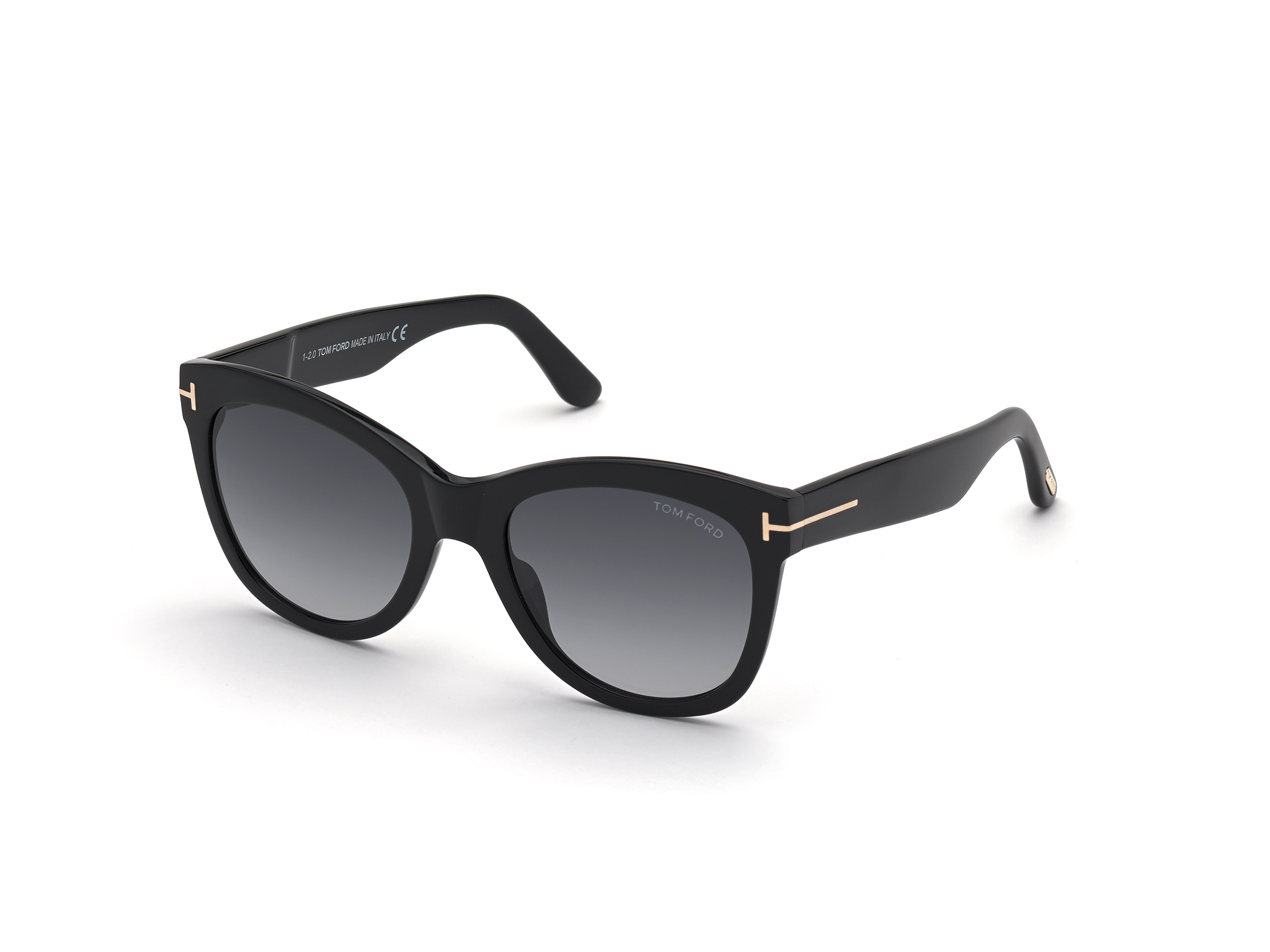 Tom Ford Sunglasses Giulio FT0698 01J Shiny Black Roviex – Discounted  Sunglasses