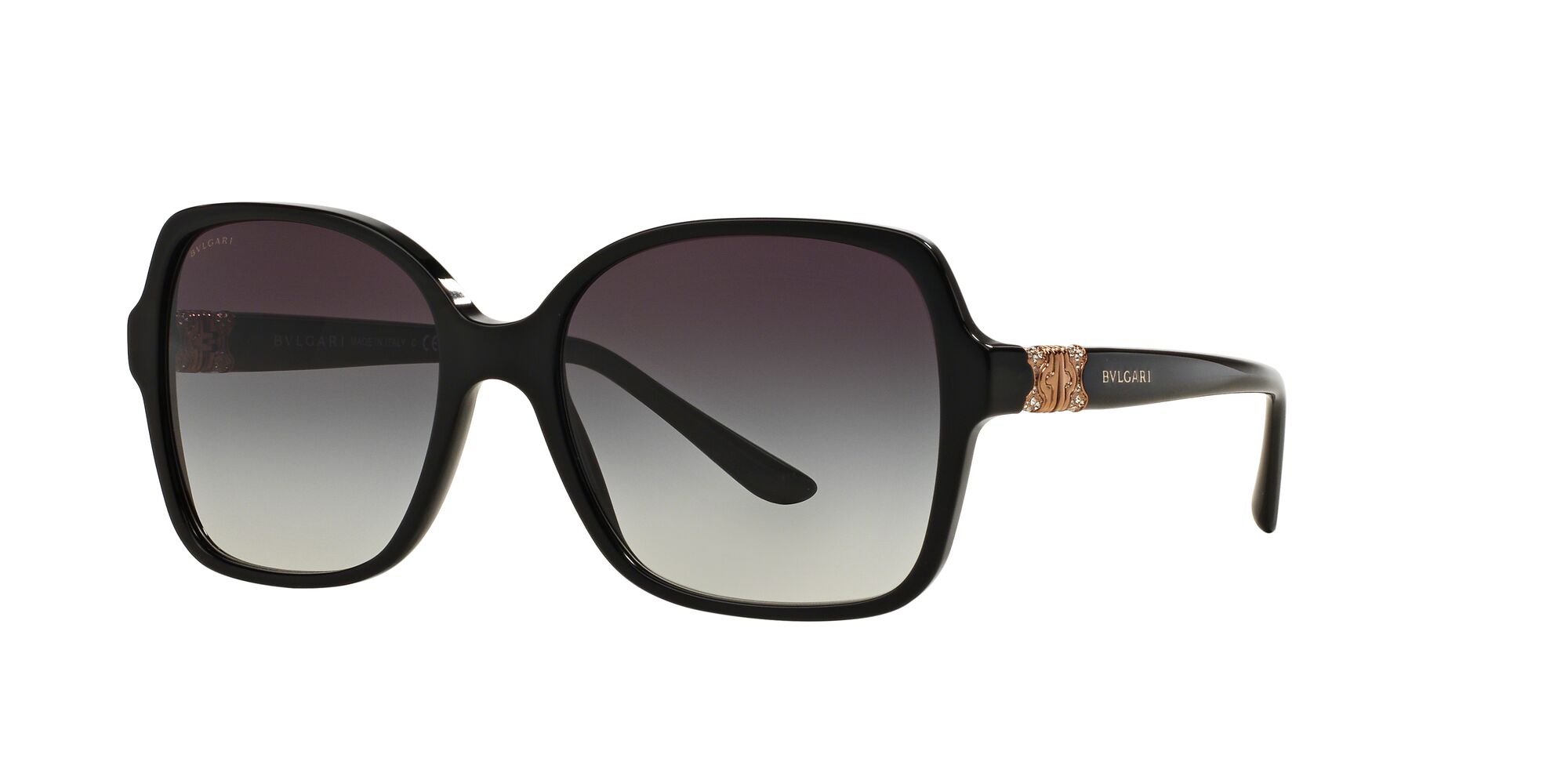 Bvlgari sunglasses model 8066 with color code 501/8G - black with gray gradients Bvlgari BV8164B 501/8G • EyeWearThese.com main image 2
