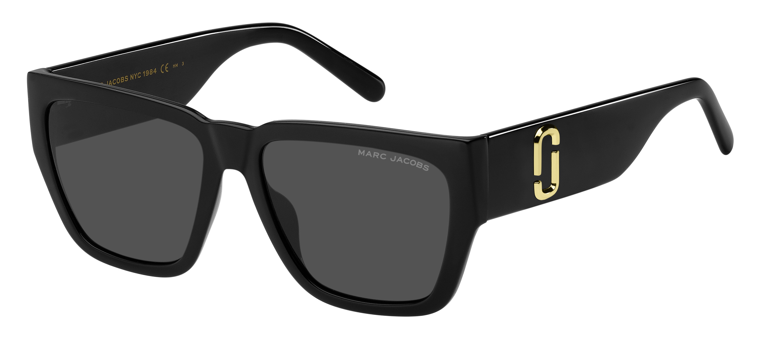 Marc Jacobs セミオハルフレムサンクラス MARC325S Y6I Marc 646/s Black / Grey