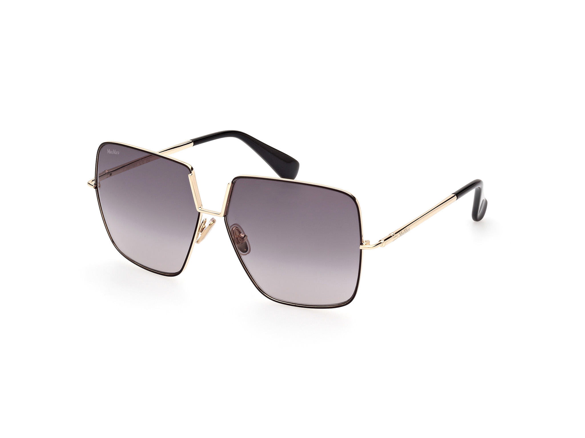 Gafas De Sol GUESS GF0389 Para Mujer - Montura Dorada Metal, Lentes Degradadas Gris Humo, Protección UV400, Incluye Estuche