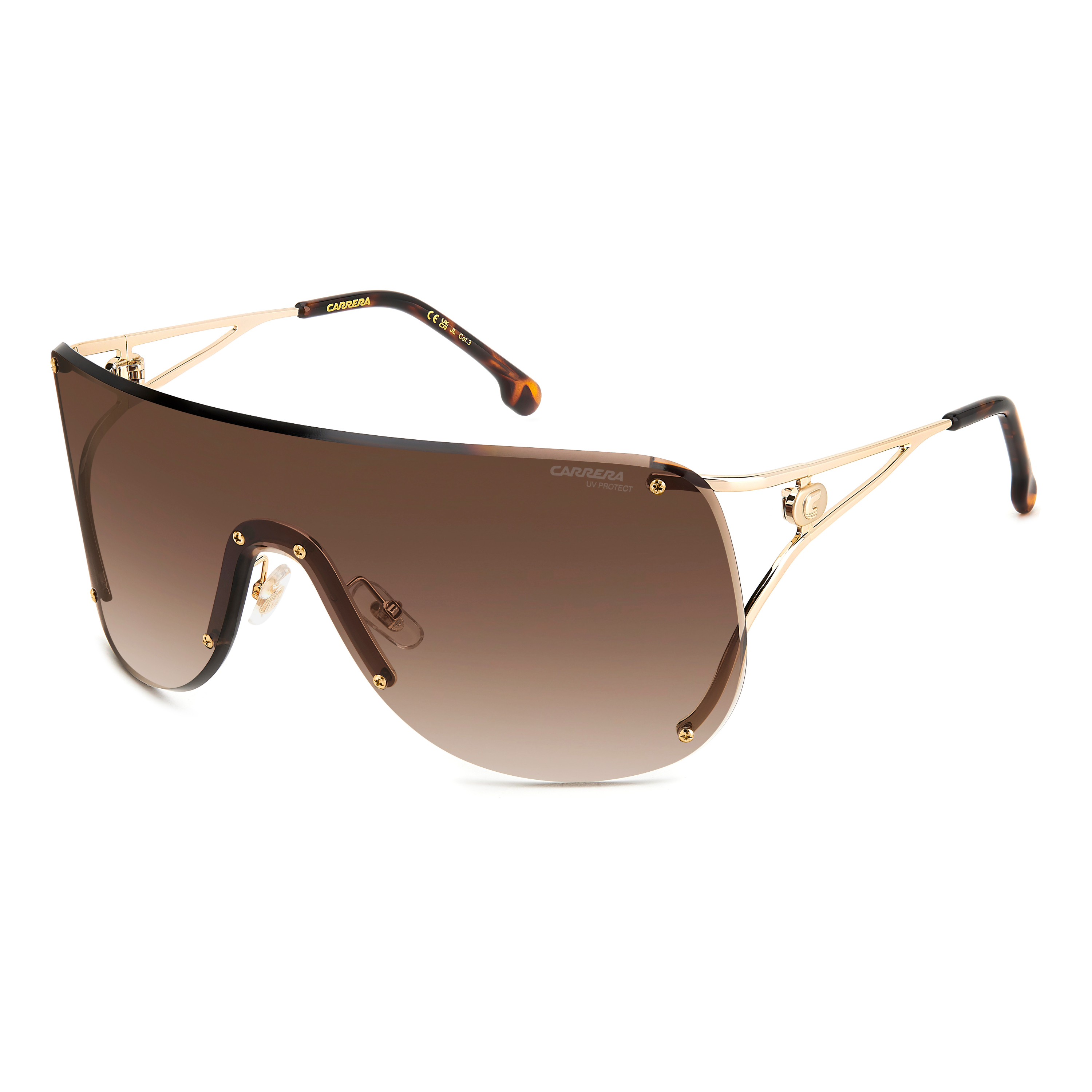 Carrera 3006/s Gold Havana Brown Shaded